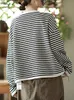 Pullover Frauen Fi Stricken Strickjacken Streifen Casual V-ausschnitt LG Sleeve Designer Harajuku Tägliche Einreiher Tops Z2G0 #