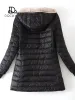 Veste femme hiver nouvelle mi-longueur coréenne Editi à capuche Fit Plus polaire Cott manteau chaud agneau polaire Parkas vestes d'hiver 74Tt #