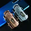 New Turbo Gas Windshield Direct Charge Dual Fire Metal Portable Lighters Kitchen Outdoor Camping Barbecue Cigar Lgniting Gifts