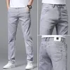2022 Grigio Regular Fit Straight Cott Stretch Jeans da uomo Busin Jeans Mens Street Wear Jeans oversize Abbigliamento uomo W8Eh #