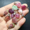 Breloques pendentif Tourmaline naturelle, bijoux pour femmes et hommes, perles de cristal de guérison, pierre énergétique, pierre précieuse Reiki, 1 pièces