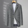 Herenpakken Herfst Casual Plaid Jasje 8XL 7XL Grote Maat Lange Mannen Jas 6XL Blazer Voor Designer