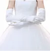 Gants de mariée Lg Accessoires de mariage Satin Fantaisie Accessoires de mariage de haute qualité pas cher 13Xf #