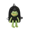 Рюкзак Кукла-лягушка, мужская сумка, дорожная детская школьная сумка для школьников средней школы Kawaii, мужские рюкзаки большой вместимости