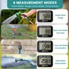 Geevon Digital Water Flow Meter Gauge For Outdoor Garden Hose Watering Irrigation Rv Travel Measuring Water Consumption 240320