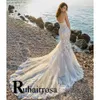 ruhair Trendy Sweetheart Wedding Dres per Mariages Appliques in pizzo Backl Corte dei treni Tulle personalizzato Vestido De Casamento L5rt #