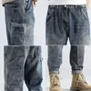 Männer Jeans Mode 2022 Retro Gerade Lose Größe Produkt Jeans Herren Marke Herbst Casual Kleine Füße Lange Tasche Zurück Palace PantsL2403