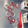 Bricolage cercles autocollants décoration intérieure stéréo amovible 3D Art Stickers muraux Pegatinas De Pared autocollants Muraux Pour Enfants