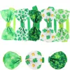 Hondenkragen 5 pc's huisdier stropdas banden Honden Holiday Cat Bow-Tie verstelbare boog-knoop St Patrick's