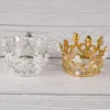 Fermagli per capelli Elegante colore oro argento Mini corona principessa Topper Tiara di perle di cristallo Regalo di San Valentino