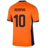 2024 Euro Cup Netherlands Soccer Jerseys MEMPHIS DE JONG VIRGIL DE LIGT GAKPO DUMFRIES BERGVIJN KLAASSEN Fans Player Football Shirt Men Kids Kits 24 25 Home Away