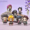 Anime Manga 5 Pcs/Set Anime Demon Figurine Q.ver Kimetsu no Yaiba Nezuko Tanjirou Zenitsu PVC Model Action Figure Toys Gift Ornament 24329