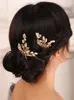 Accoux de cheveux de mariage en or vintage birde pour être coiffures fr thed 2pcs femmes couvrages couvrages bijoux 35ol # #