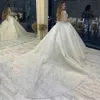 Sparkly Beading Wedding Dres LG ärmar 2023 Kvinnor A Series Vestido de Noiva Lace Up Pageant Beading Brudklänningar Robe 44HX#