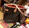 Luxurys tasarımcılar çanta tote çanta kadın çanta bayanlar tasarımcısı gerçek deri kompozit çanta bayan debriyaj çantası tote çanta omuz tote cüzdan m boyutu