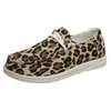 Scarpe casual Mocassini Mocassini slip-on piatti da donna in tela scamosciata con lacci strappati da donna