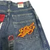 Y2K Harajuku Baggy Jeans uomo JNCO vintage Hip Hop Jeans ricamati di alta qualità Goth streetwear uomo donna Casual jeans gamba larga 240320