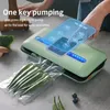 Machine d'emballage sous vide automatique domestique Portable, petite machine intelligente de scellage sous vide en plastique pour aliments, conservation de la fraîcheur