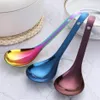 Spoons Large Soup Stainless Steel Ladle Rice Serving Spoon Gold Kitchen Cooking Table Utensil275D