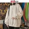LAPPSTER Uomo Solid 7 colori Harajuku Felpe con cappuccio Uomo Autunno Moda coreana Felpe oversize Abbigliamento streetwear giapponese 240318
