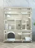 Cat Carriers Cabinet Indoor Home Villa Solid Wood Cage Super Large Free Space House
