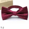 Bow Ties Korean Fashion Point Collar Wedding Present Silver Point Bow Formell Dress Business Bow Trendy Bow Tie Men Y240329