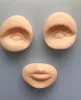 3D Silicone practice eyes and lips Tattoo head model Fake practice Skins For Permanent Makeup Practice9001512