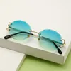 6027 Fashion Progressive Ocean Sunglasses for Men and Women New Round Cut Edge Personalized Street Photo Trendy