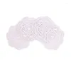 Table Mats 4Piece 8.6 Inch Doilies Crochet Round Lace Doily Handmade Placemats Cotton Crocheted Coasters (White)