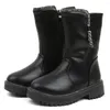 Stiefel Herbst Winter Kleinkind Kleinkind Kinder Baby Mädchen Mode Leder Perle Prinzessin Schuhe Weiche Sohle Warme Botas