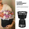 Dekoratif çiçekler 4 adet çiçek aranjmanı için sabit astar plastik çiçek sabitleme tutucu düğün buket taban alt mağaza malzemeleri uygulama