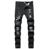 Männer Jeans Streetwear Zerrissene Dünne Männer Vintage Wash Feste Denim Hosen Mens Casual Slim Fit Bleistift Hosen Hombre Jogger