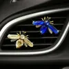 Cristal diamante abelha carro ambientador saída automática perfume abelhas clipe acessórios interiores do carro-estilo ventilação difusor de fragrância
