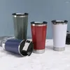 Mugs 20oz Stainless Steel Thermal Mug Wine Glasses With Lid & Bottle Opener Double Wall Cooler Drinks For Party Supplies