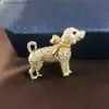 Pins Brooches 2022 New High Quality Christmas Gift Series Silver Plated Cute Fun Lucky Dog Brooch Y240329