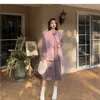 Maternity Dresses 2020 Autumn/Winter New Long Sleep Warm Inner Skirt Womens Knitted Dress Pregnant Womens SweaterL2403