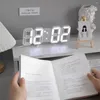 Relógios de mesa digital relógio de mesa 3d mini led ajustável brilho noite alarme de parede eletrônico para casa/cozinha/escritório decoração jardim