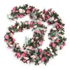 Dekorative Blumen, Big Deal, 5 Stück/2,5 m, gefälschte Rosenrankengirlande, künstliche Blumen zum Aufhängen, für Zuhause, Hochzeit, Gartendekoration