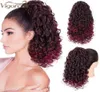 Vigorous Afro Kinky Curly Hair Drawstring Puff tail Extension Synthetic Clip in Tail African American Hair Extension 2101087562165