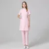 Uniforme médico enfermeira outfit laboratório robe beleza sal receber cintura workwear roupas de enfermeira para mulheres traje sanitário y07X #