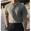 Polos pour hommes élégant britannique rétro français revers polo - collection d'été affaires décontracté à manches courtes - tailles M-3XL -6 couleurs