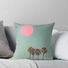 Pillow Palm Trees Pink Sun Retro Throw S Christmas Pillows Covers Cover Luxury Custom