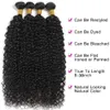 Mongolskie Afro Kinky Curly Bundles 1/3/4pcs ludzkie przedłużenia włosów 100% UNPRETRESTRED VING HUND HAIR FINGLES JERRY Curl