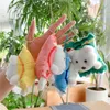 Cartoon Plush Potato Chip Bear Creative Car Keychain Internet Celebrity Couple Bag Pendant Healing Small Gift Wholesale