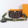 Multi Pochette Accessoires Högkvalitativa Crossbody Purses Womens Plånbok Luxur Designer Väskor Old Flower Shoulder Bag Fashion Handväska med remmar