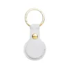 Luxurys designers fodral för Apple Airtags läderbrun blommakanianimation Key Ringkedjband Dock Bag Pendant 16 Styles