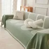 Chair Covers Double Sided Chenille Sofa Cover All Seasons Slipcover Blanket Towel Comfy Cozy Living Room Anti-Scratch One-Piece Bedding