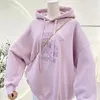 Bluzy Hip Hop Hip Haphoidery Hafdery Haftowe Pluszowe zimowe wierzchołki duże nastolatki modne bluza