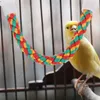 Andra fågelförsörjningar husdjurstillbehör papegoja klättring av bomullsrep bur slitsträckt cockatiel leksak