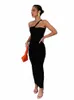 Habbris Summer Sexy Asymétrique Bodyc Maxi Dres Club Outfit pour les femmes 2023 Sl Neck Party Lg Dr Femelle Fi Dr C7Mp #